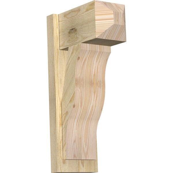 Ekena Millwork Funston Craftsman Rough Sawn Outlooker, Douglas Fir, 8"W x 14"D x 26"H OUT08X14X26FST04RDF - main